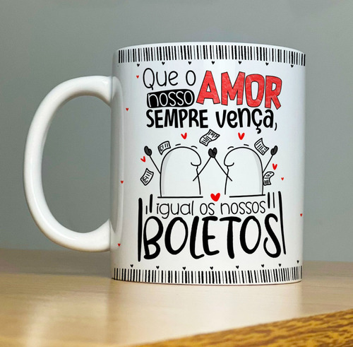 Caneca Flork Meme Dia Dos Namorados Amor Igual Boletos